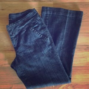 Denim dress pants